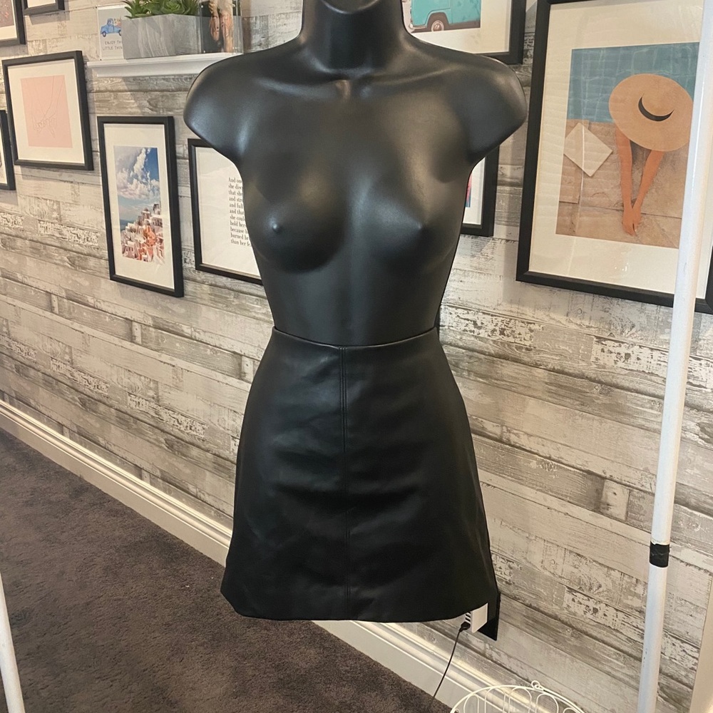 Hollister Faux Leather Skirt